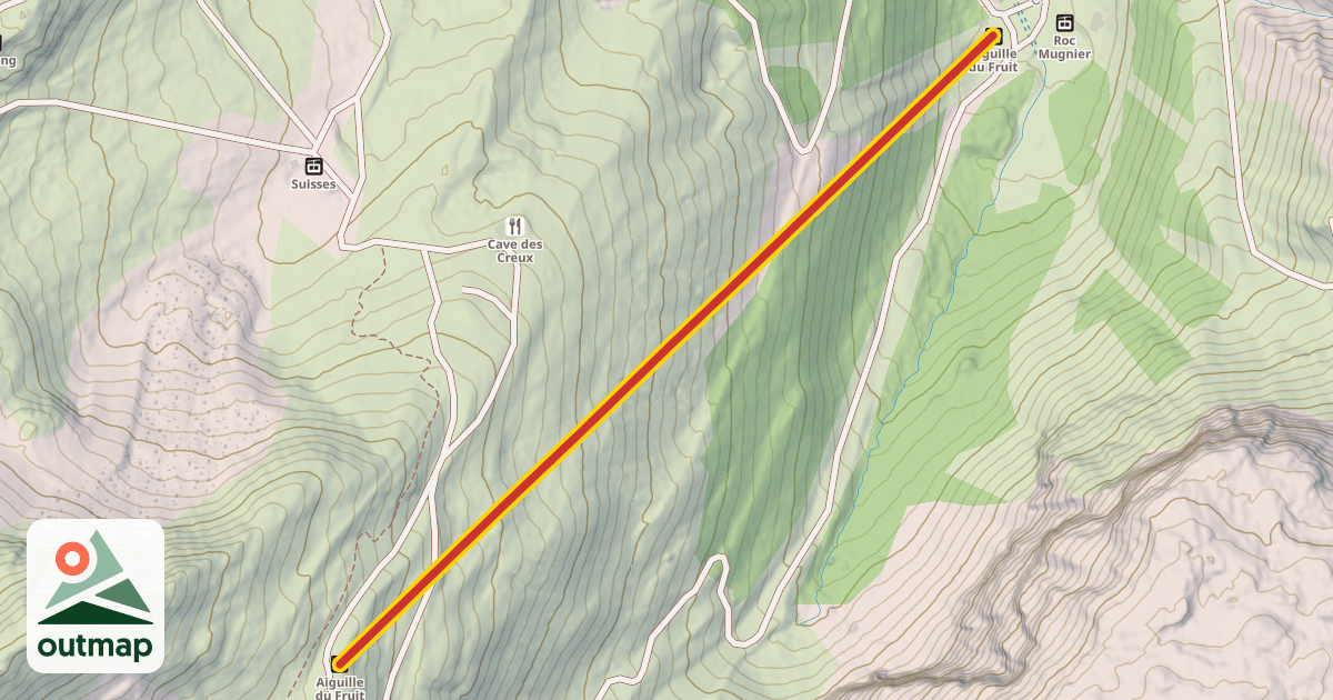 Map of Aiguille du Fruit