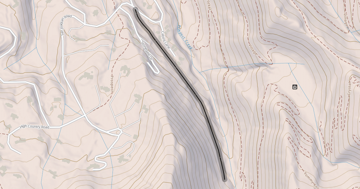 Map preview of Prospect Creek