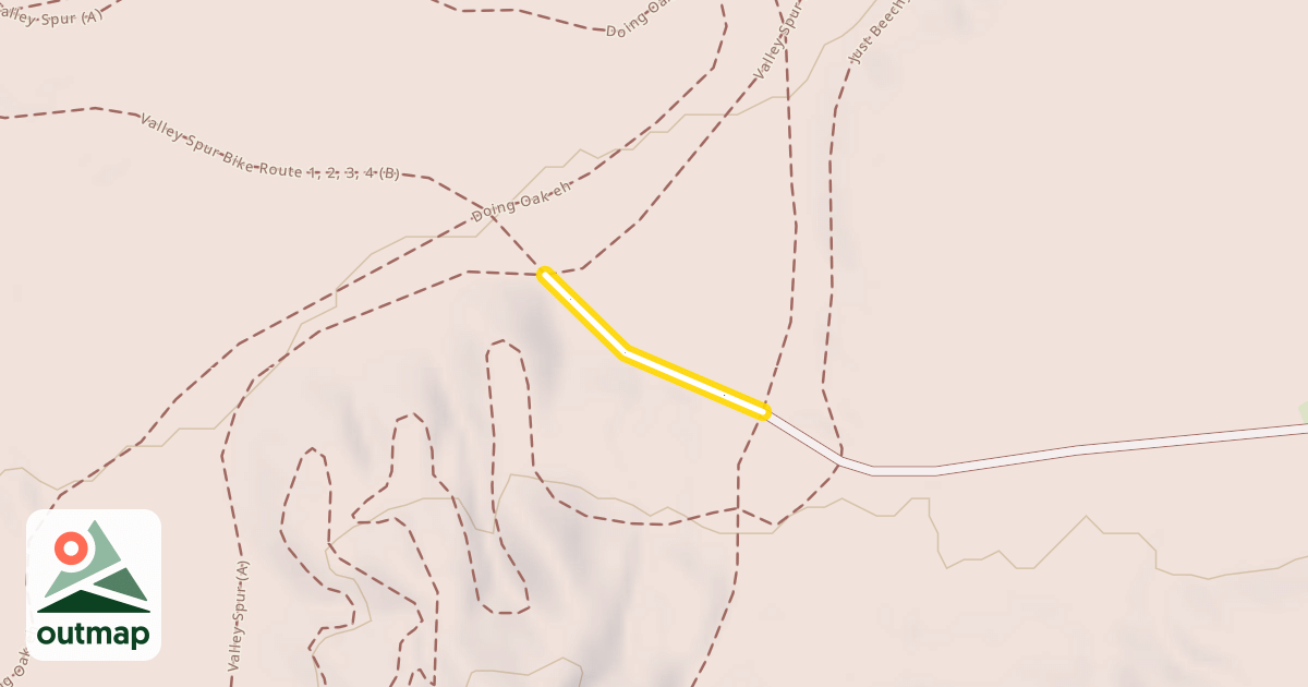 Map of Valley Spur Bike Loops 1 & 4 (A)