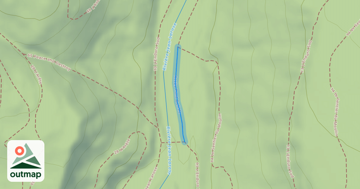 Map of Accès Pont Delisle