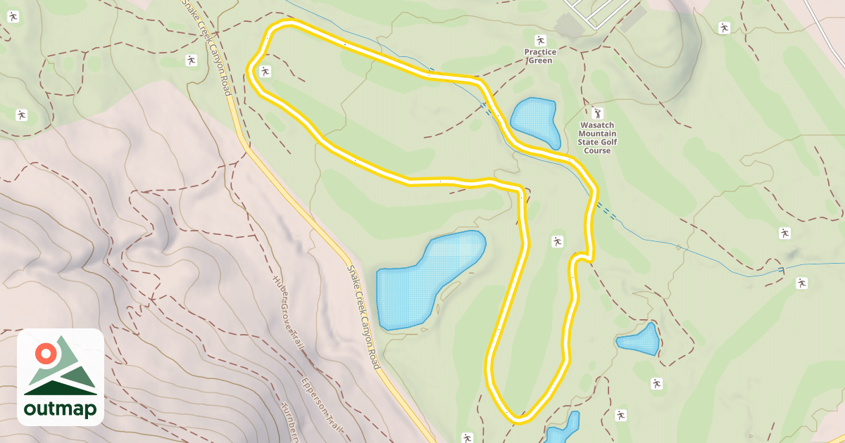 Map of Lake Course Nordic Track