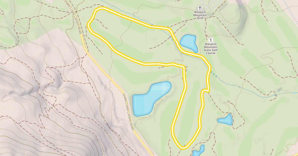 Map preview of Lake Course Nordic Track