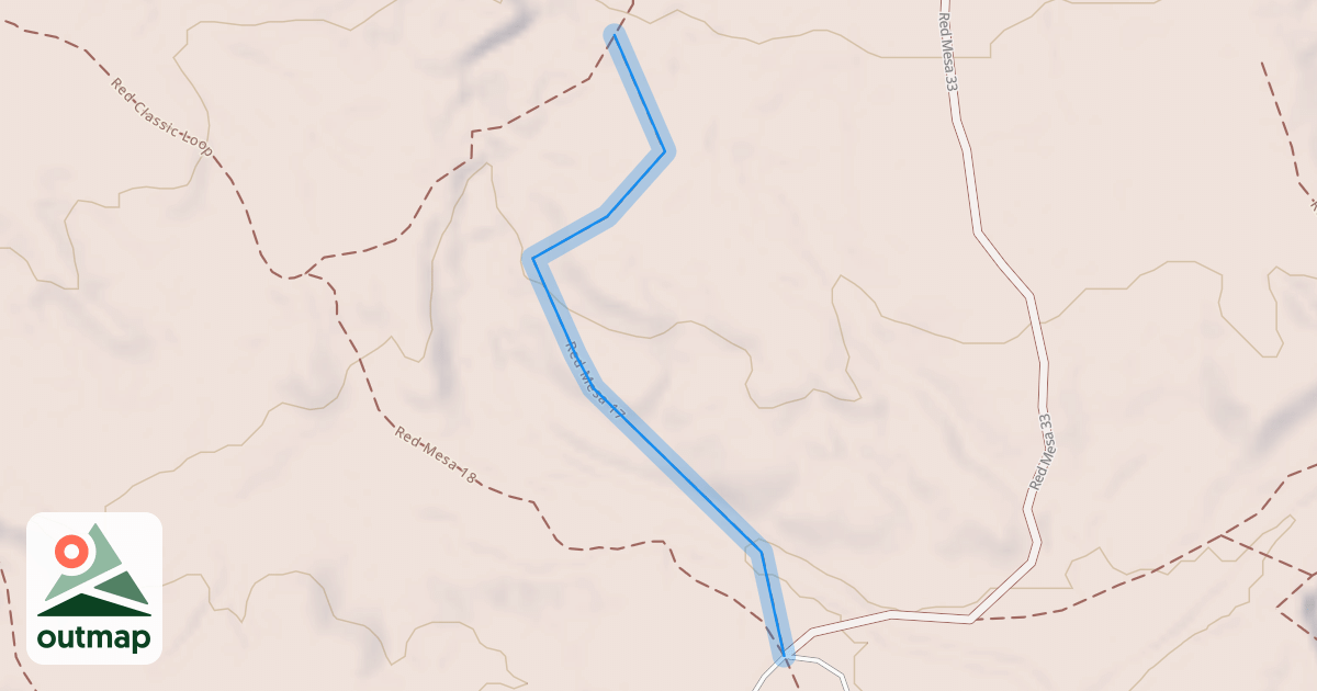 Map of Red Mesa 17
