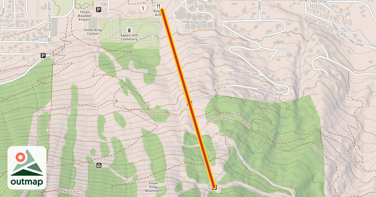 Map of Rafferty Chairlift