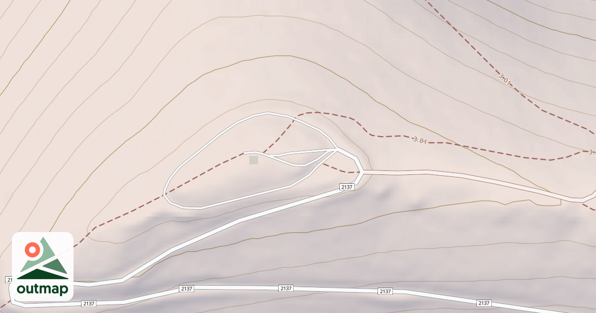 Map of BLUE MTN LOOKOUT