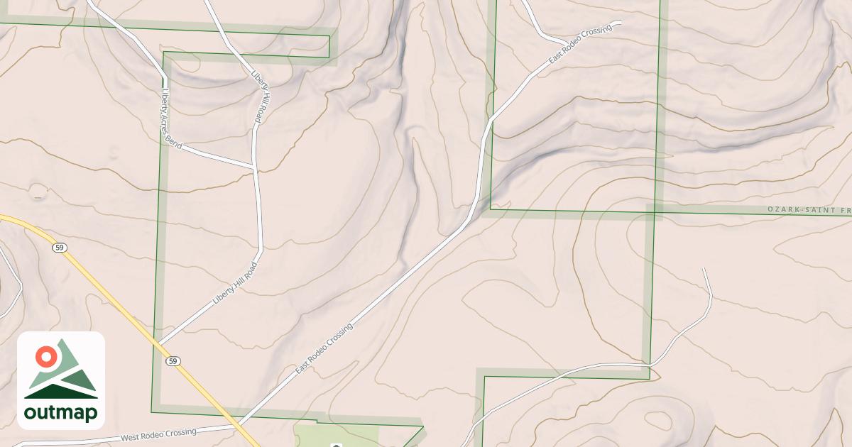 Map of EAST RODEO CROSSING