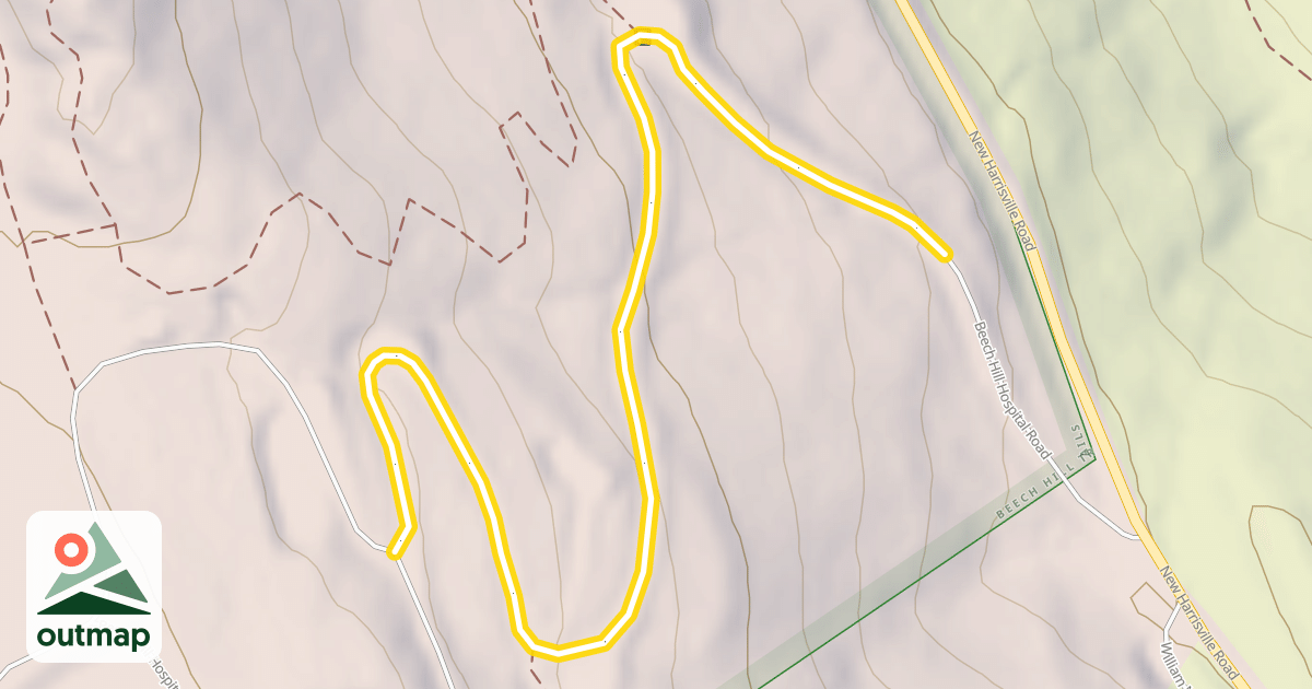 Map of Beech Hill Hospital Road