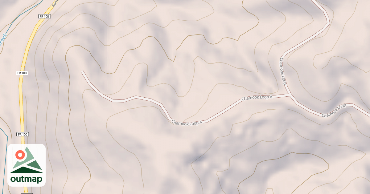 Map of CHAMOOK LOOP A