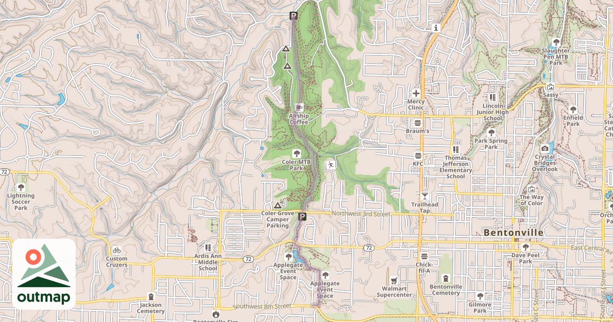Map of Applegate Trail
