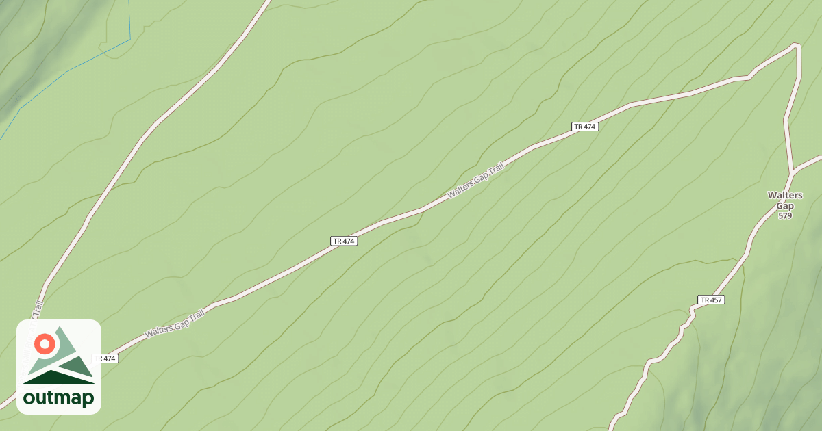 Map of Walters Gap