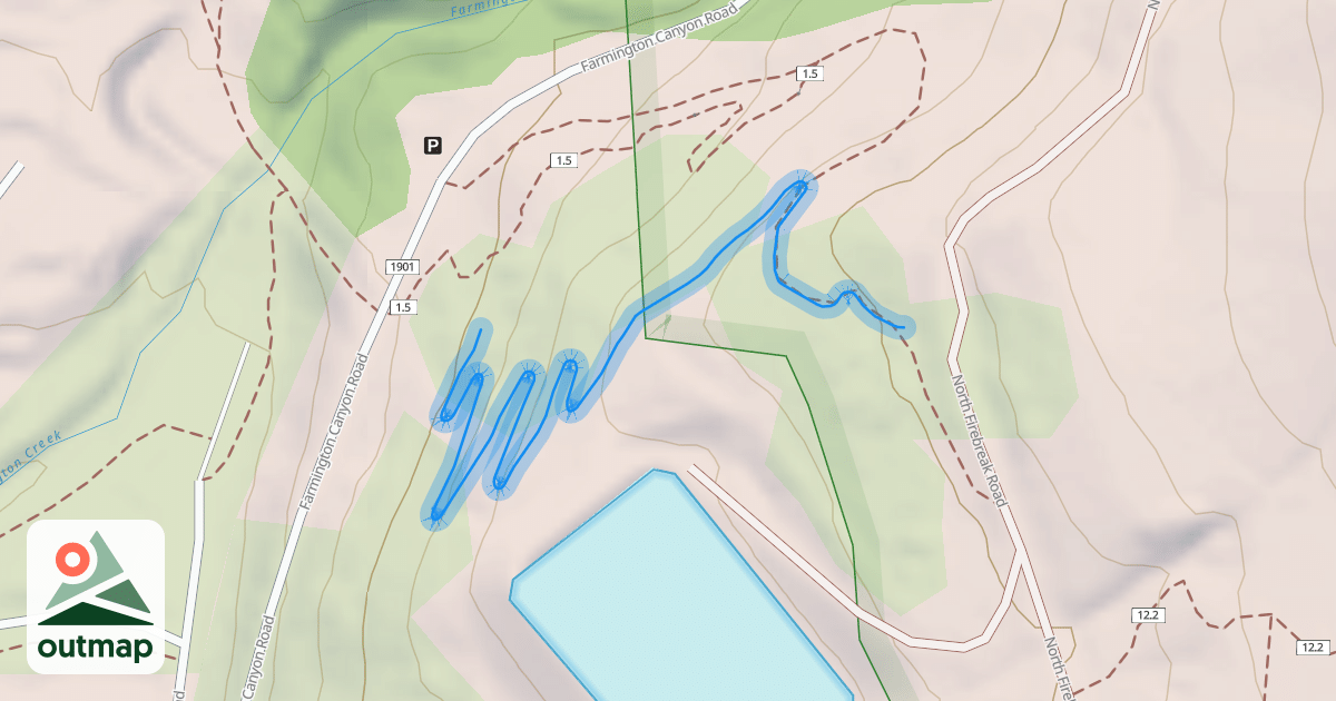 Map of Lowe Gear Access Trail