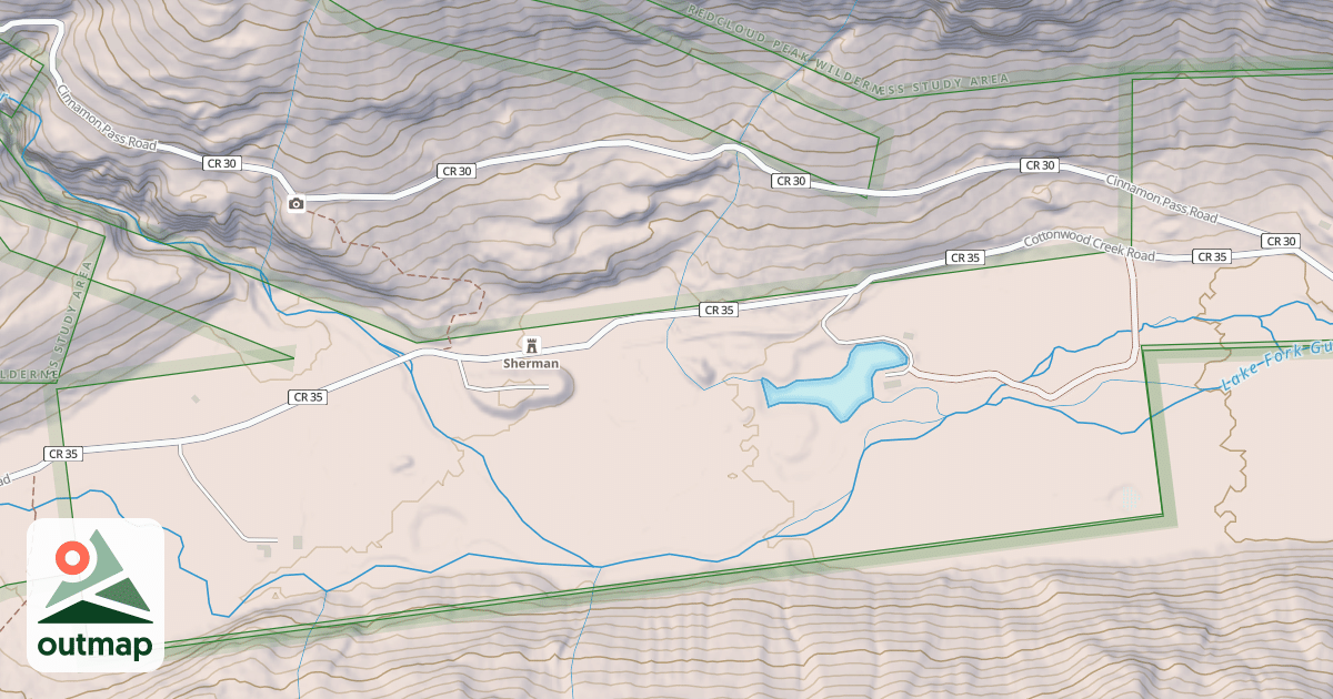 Map of County Road 35