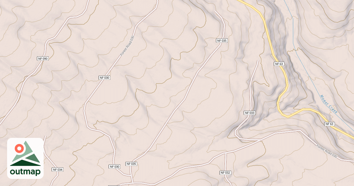 Map of USFS Motor Vehicle Use Map Trails 18236