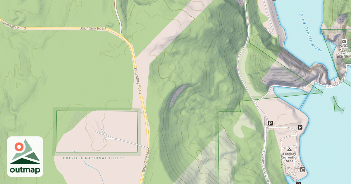 Map of USFS Motor Vehicle Use Map Roads {438595DD-9B7B-42F0-920B-233B23ADAC17}