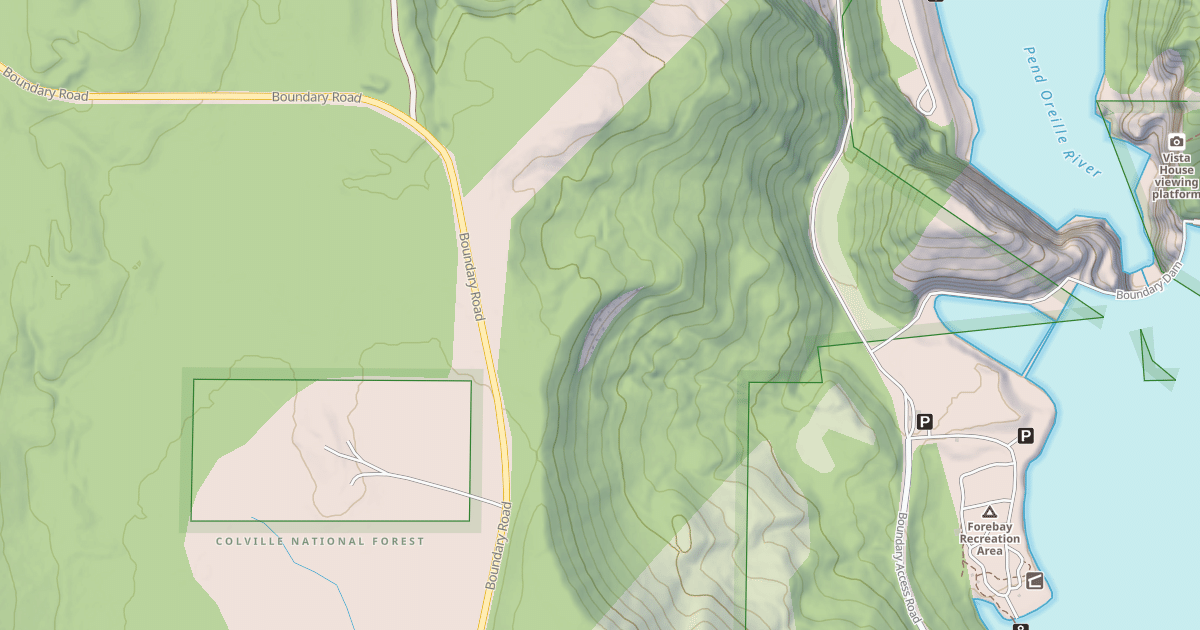 Map preview of USFS Motor Vehicle Use Map Roads {438595DD-9B7B-42F0-920B-233B23ADAC17}