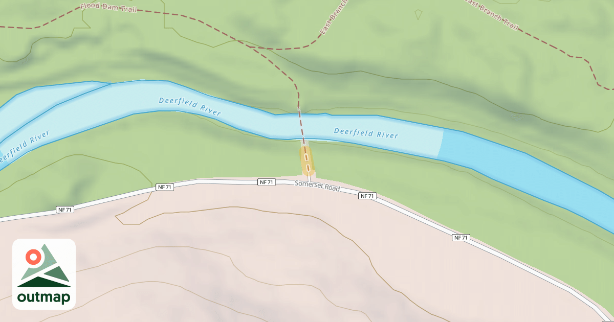 Map of East Branch Trail