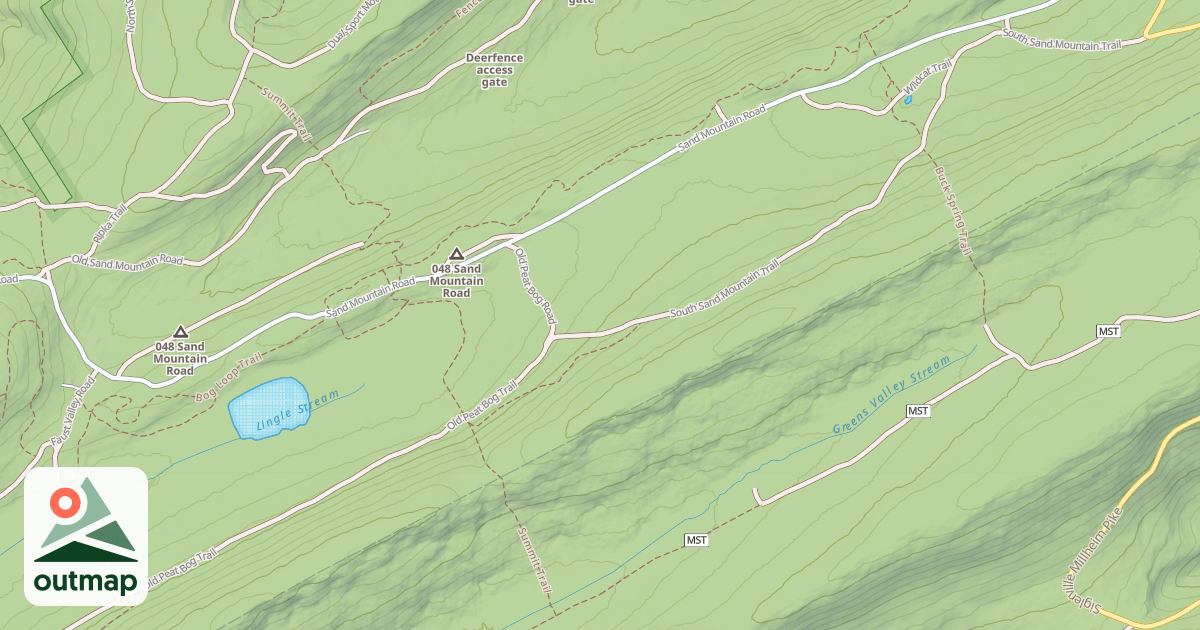Map of Bald Eagle State Forest Snowmobile Trails