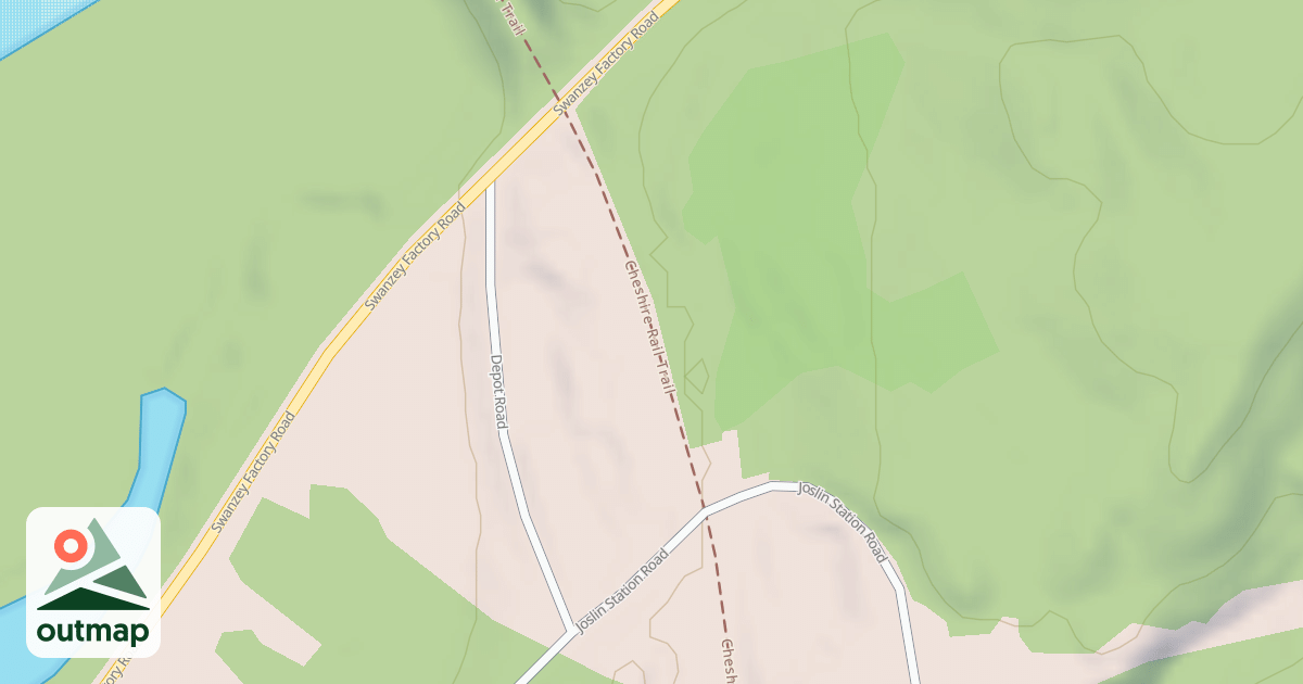 Map of Cheshire Rec. Rail Trail