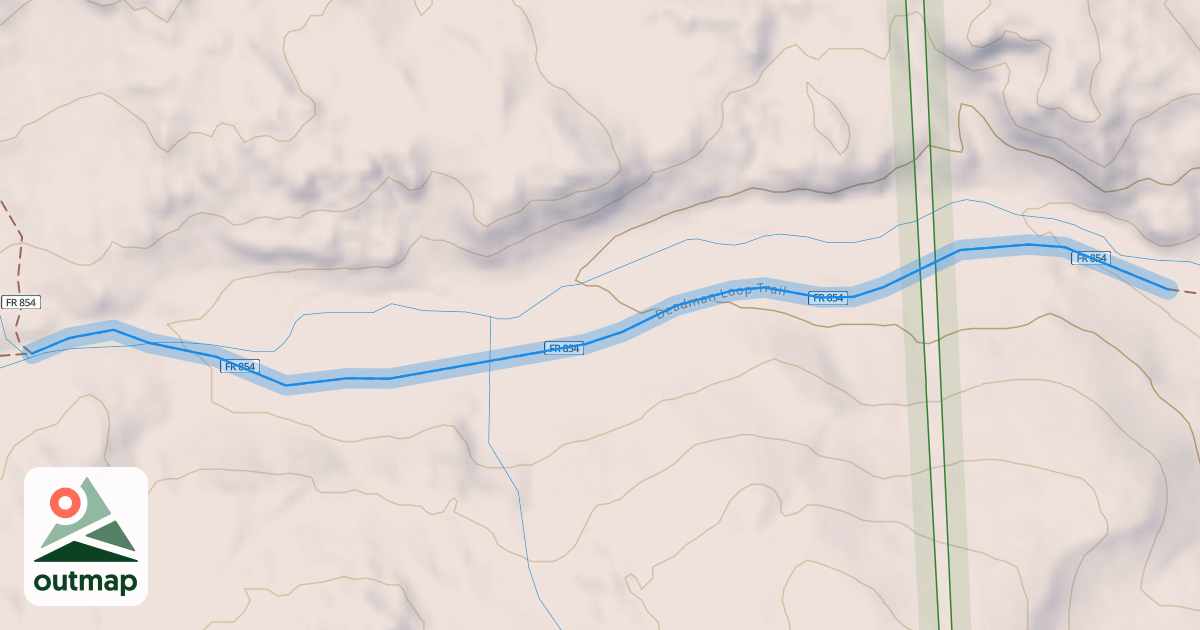 Map of Deadman Loop Trail