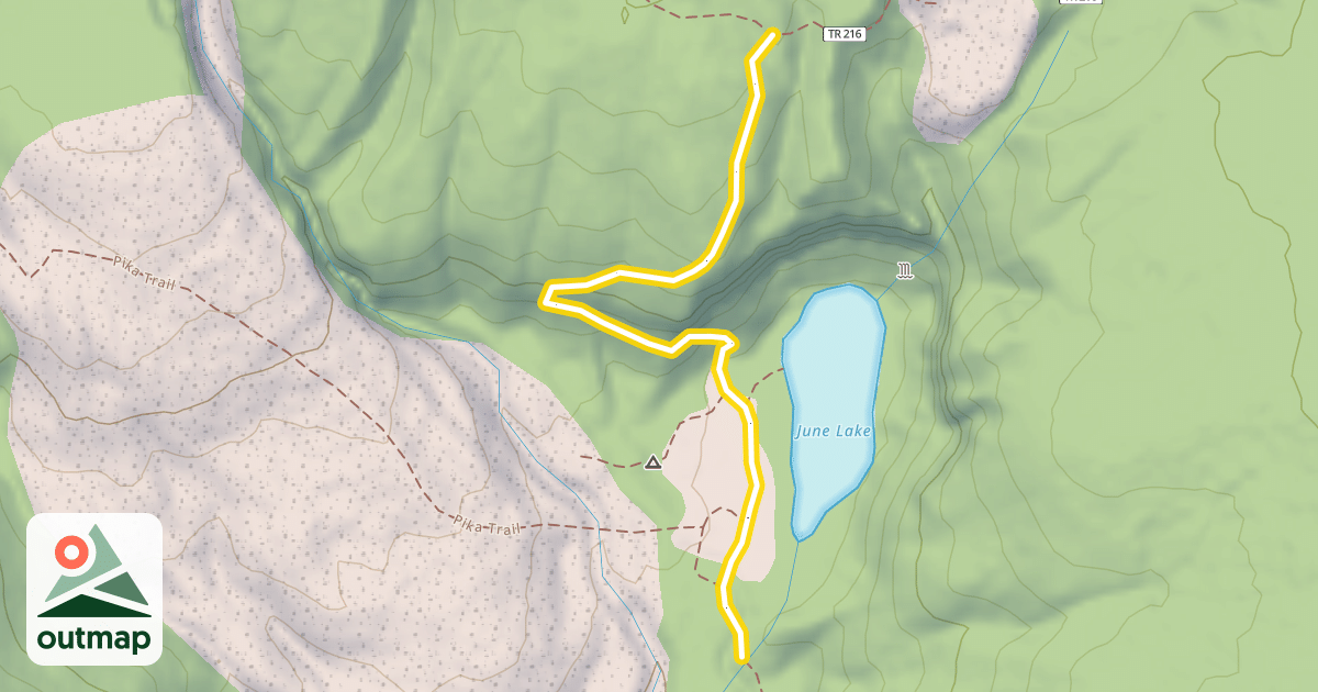 Map of June Lake Trail