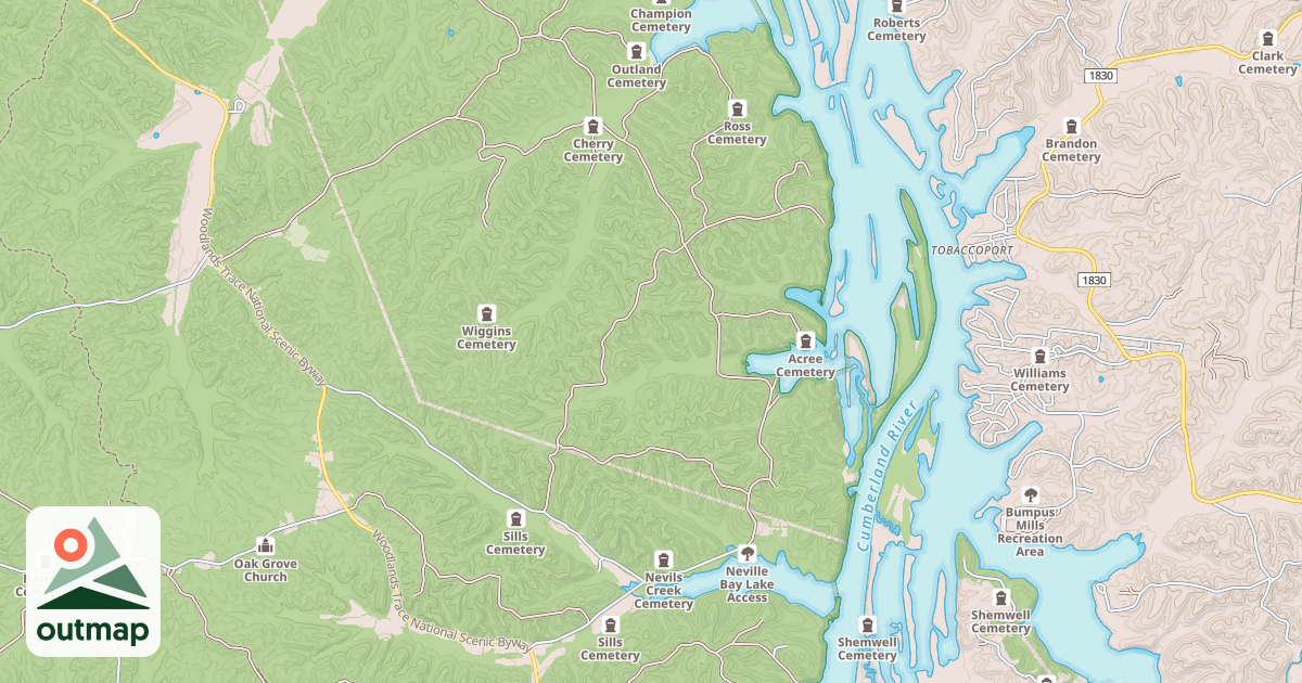 Map of NEVILLE BAY ROAD