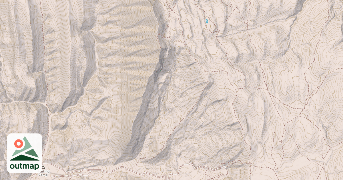 Map of Deadman Peak