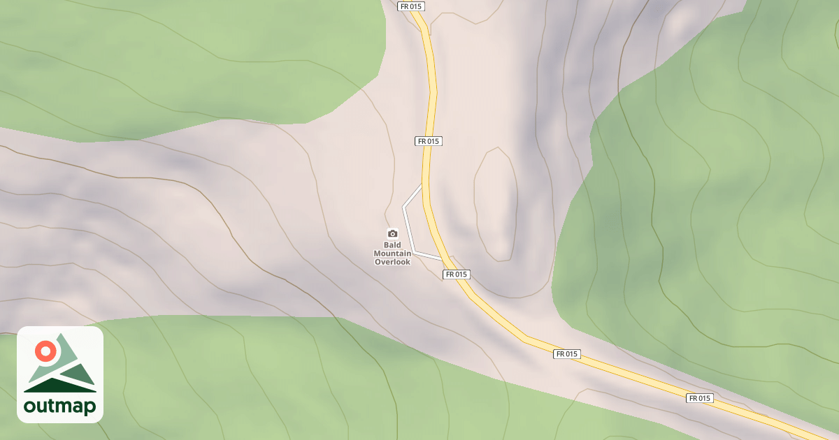 Map of BALD MT. OVERLOOK PARKING