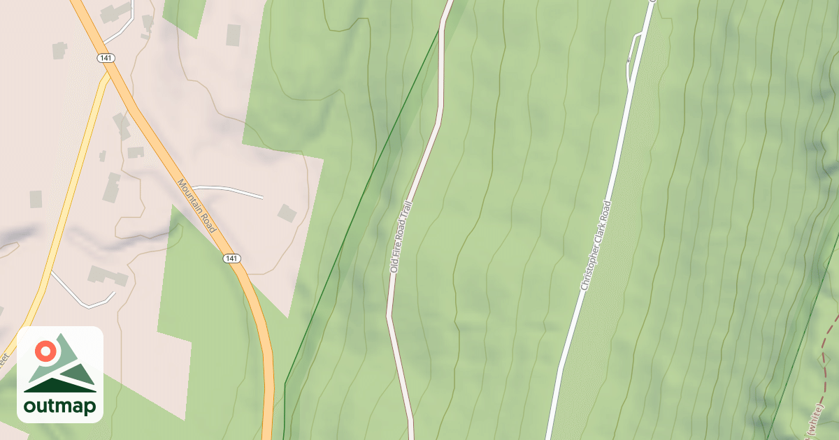 Map of Old Fire Road Trail