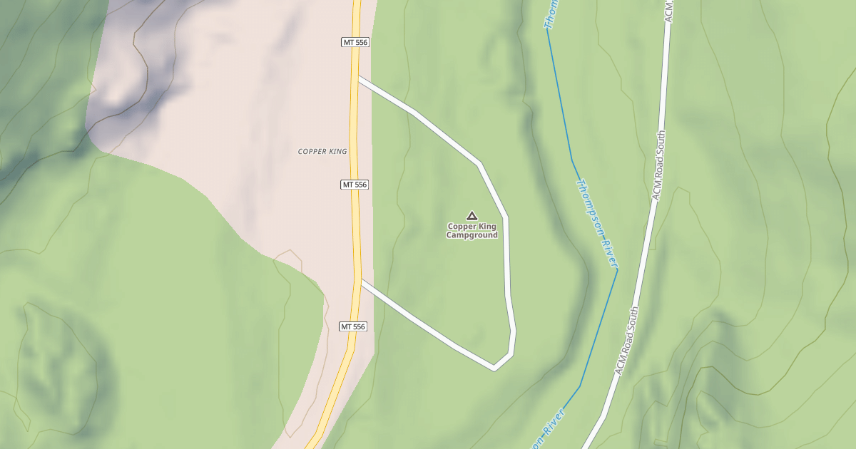 Map preview of COPPER KING CAMPGROUND