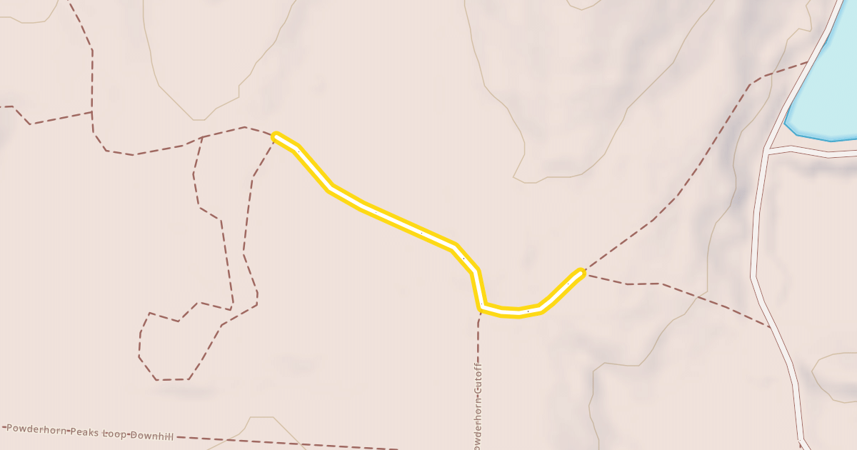 Map preview of Powderhorn Peaks Loop Downhill