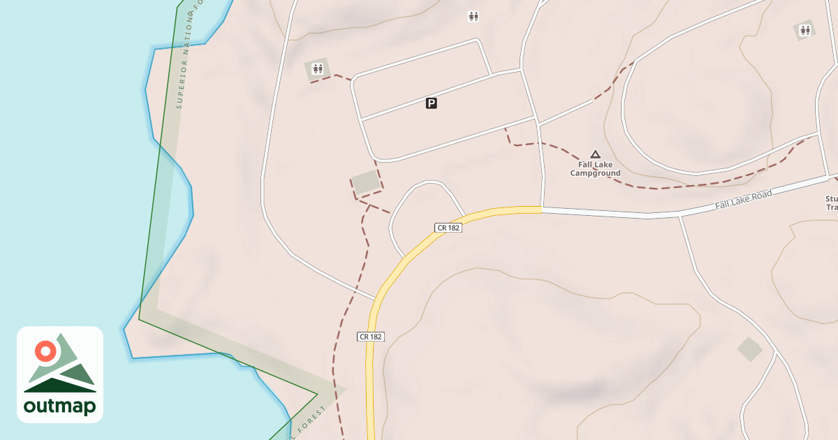Map of FALL LAKE SPUR C