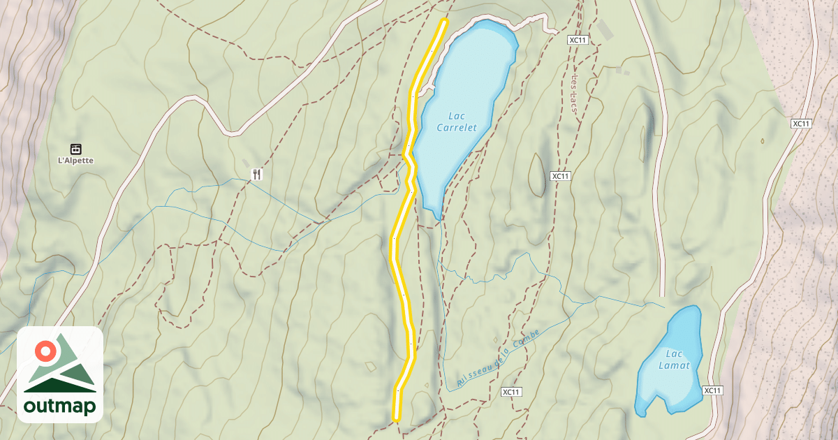 Map of Boucle des Lacs