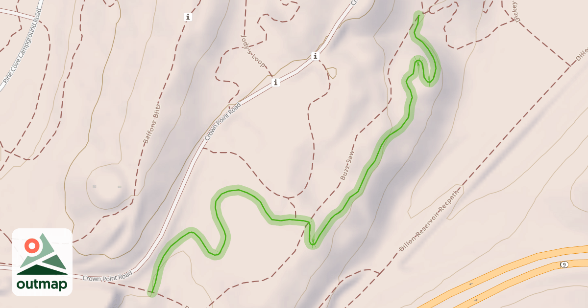 Map of Lakeshore Perimeter Trail