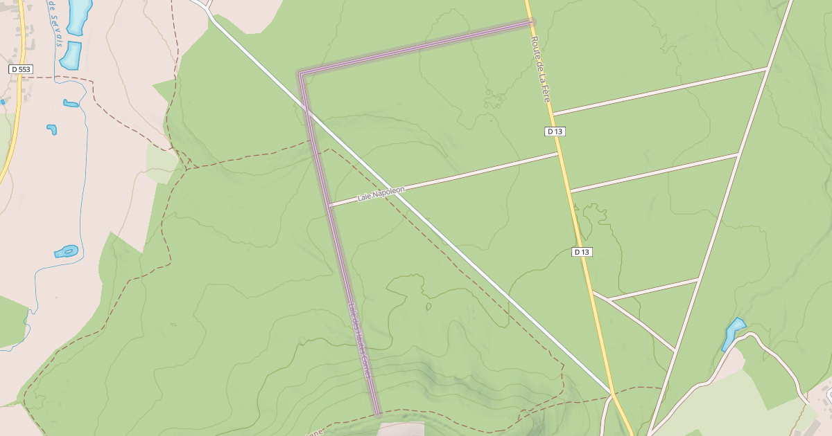 Map preview of Laie des Hautes Cornes