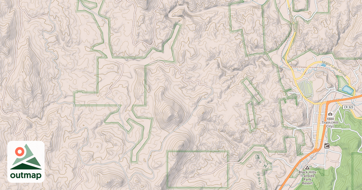 Map of CHAMPAIGN HILL RD