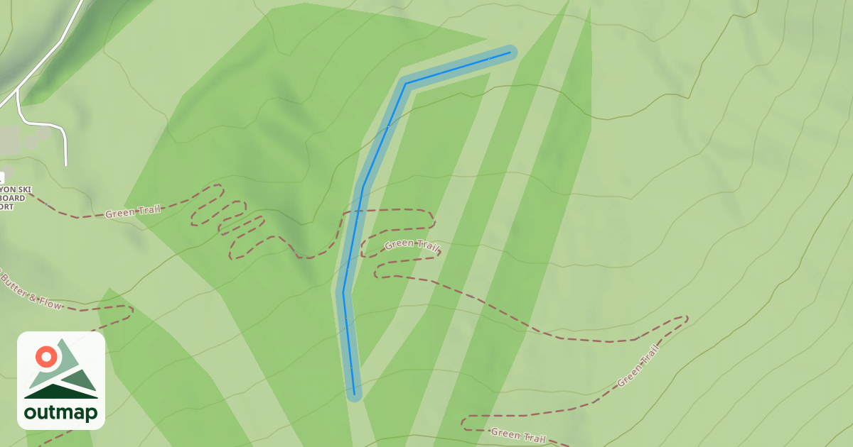 Map of Bonanza Ridge