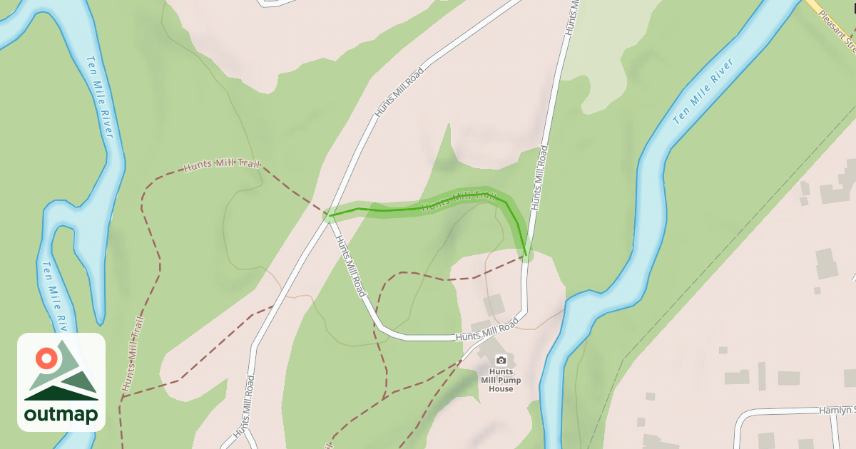 Map of Hunts Mill Trail
