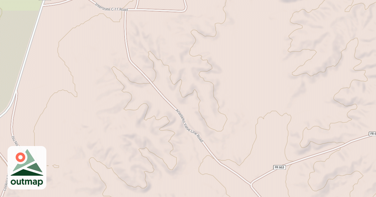 Map of ANADARKO VALVE LINE