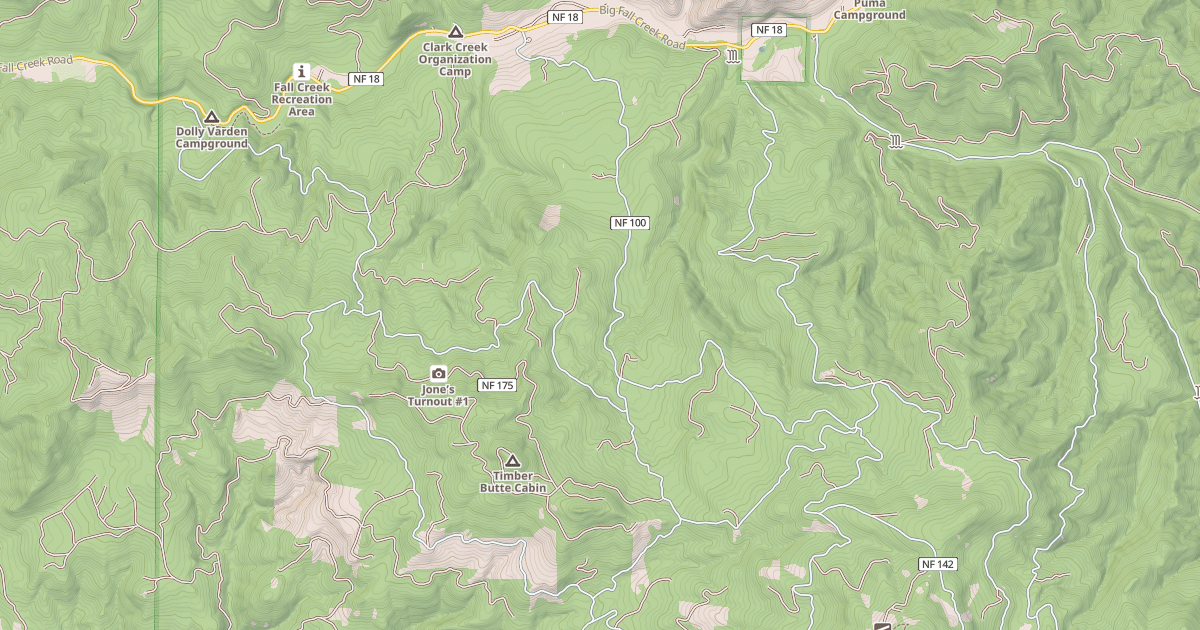 Map preview of ANDY CREEK