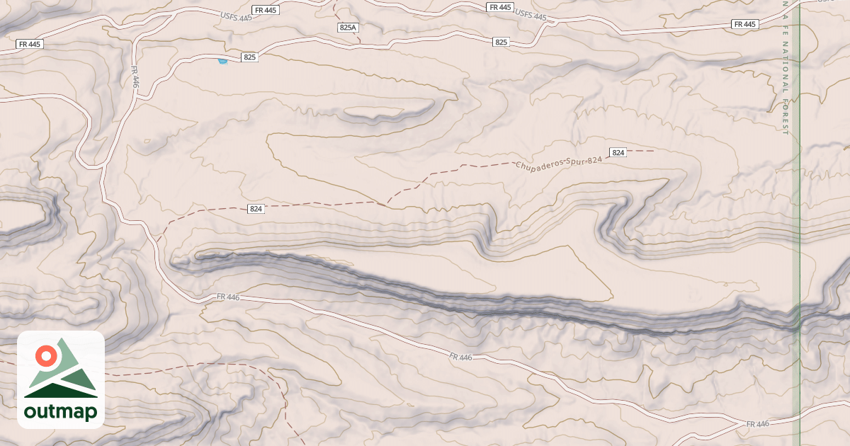 Map of CHUPADEROS