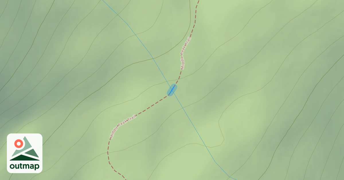 Map of Middle Peak Trail