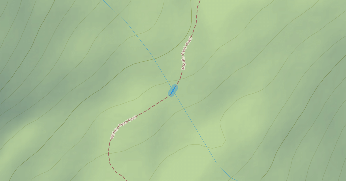 Map preview of Middle Peak Trail