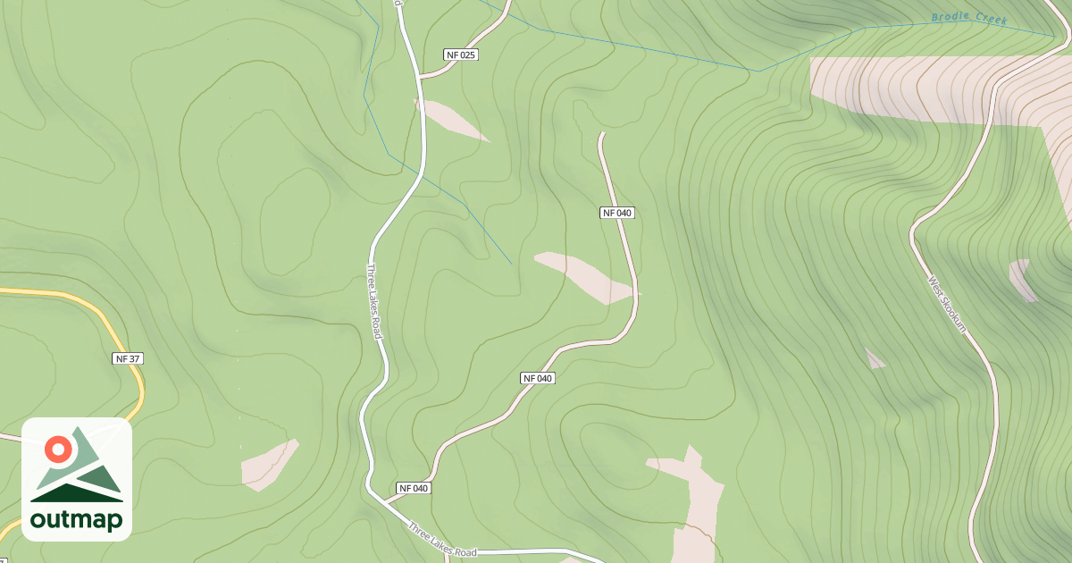 Map of BRODIE T.S.