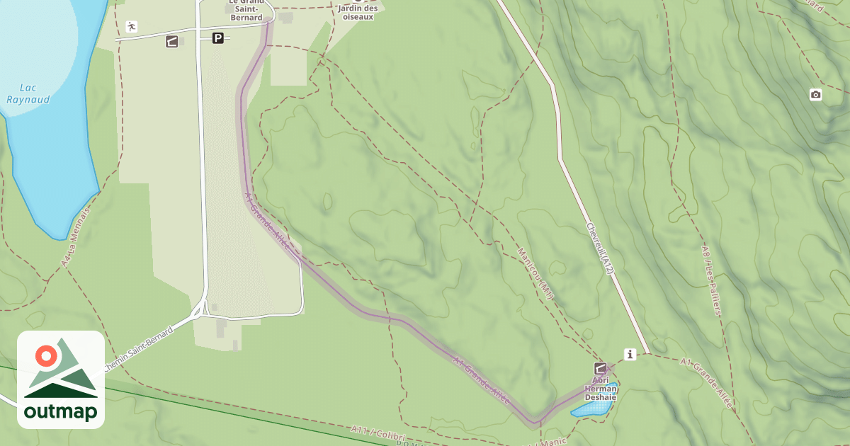 Map of A1 Grande-Allée