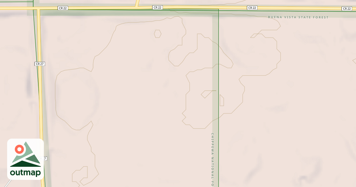Map of TURTLE RIVER LAKE ROAD SPUR A