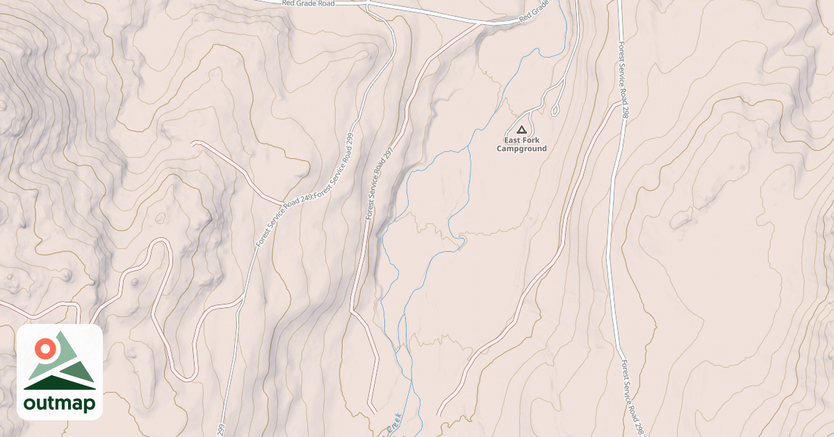 Map of EAST FORK CABINS