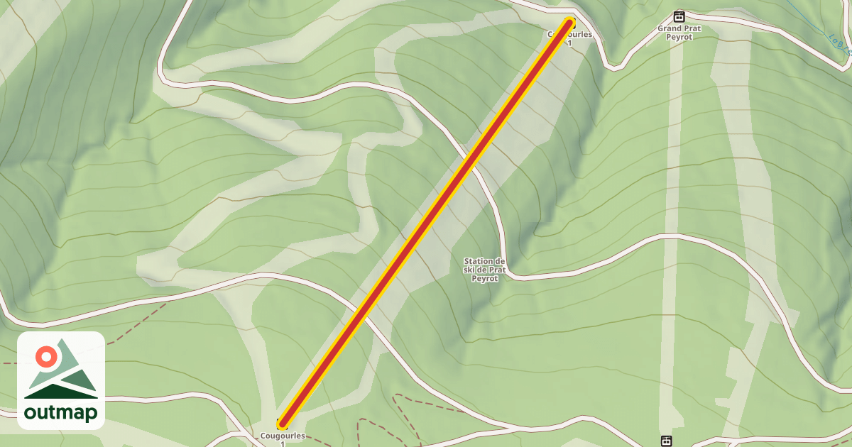 Map of Cougourles 1