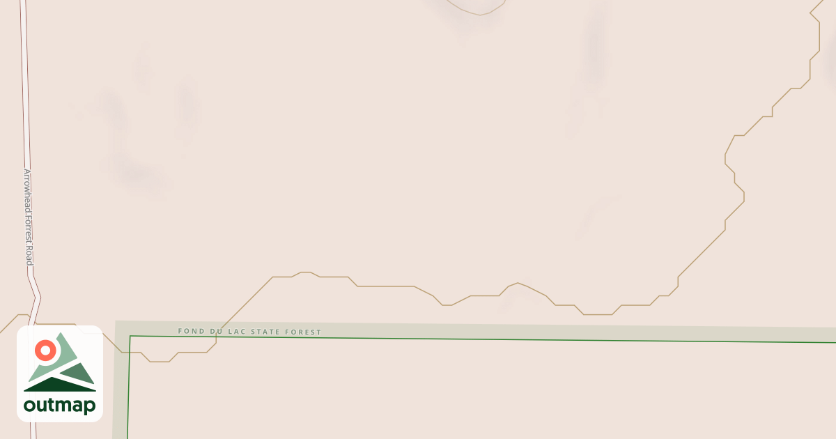Map of Fond du Lac State Forest Trails