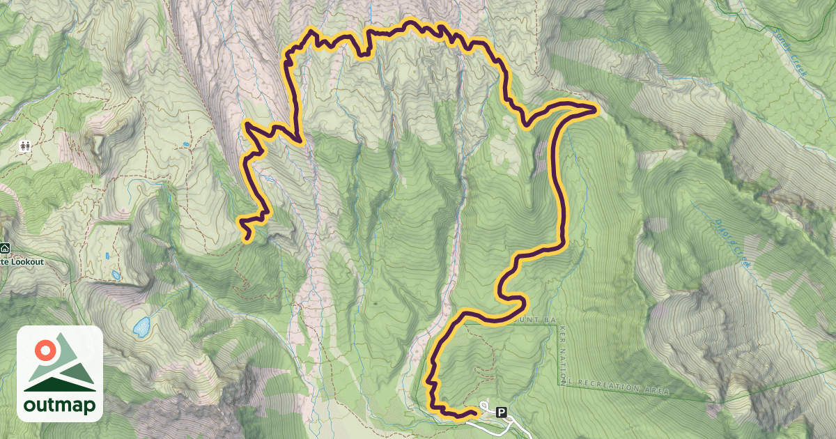 Map of Scott Paul Trail