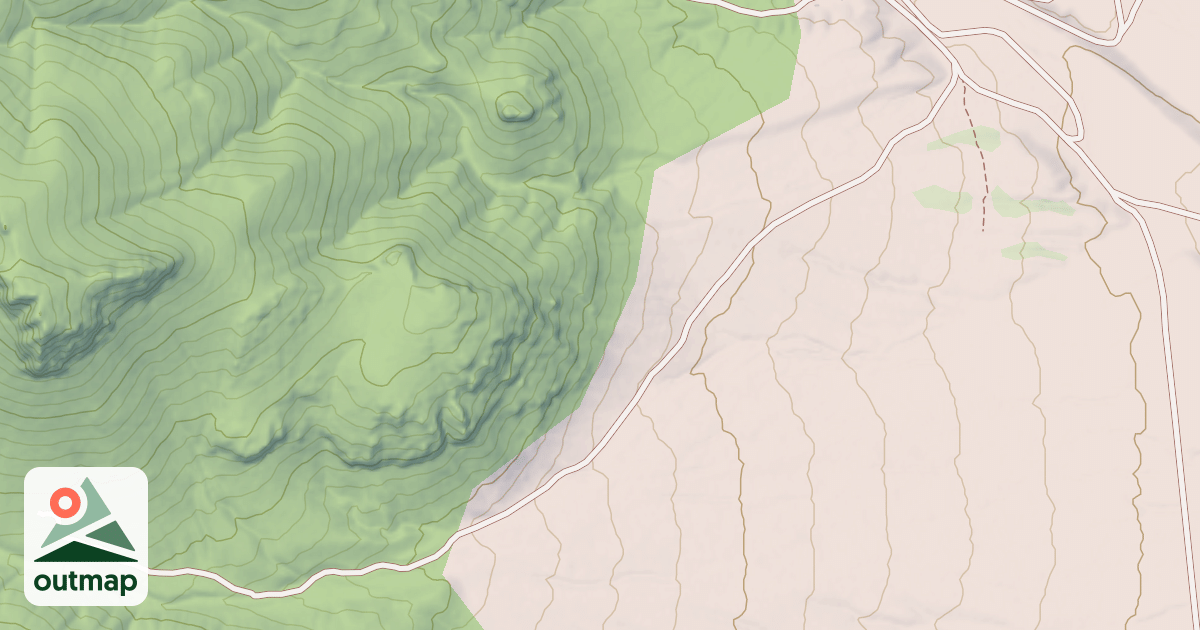 Map of JUNE CANYON